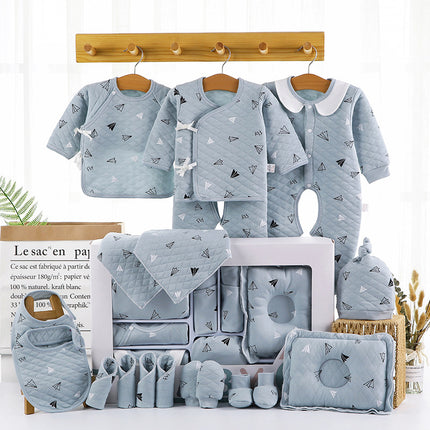 Baby Full Moon Gift Baby Clothes Newborn Gift Box 18 Pieces Set Newborn Baby Clothes Combed Cotton
